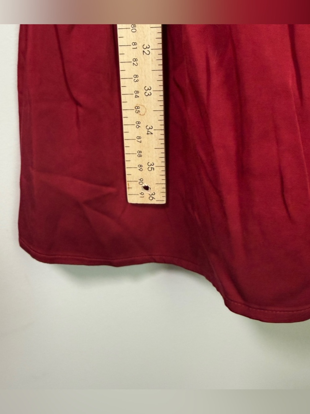 J.Jill NWT Tiered Viscose Dress | Crimson | Long Ruffle Sleeve Boho| Size L - Picture 9 of 11